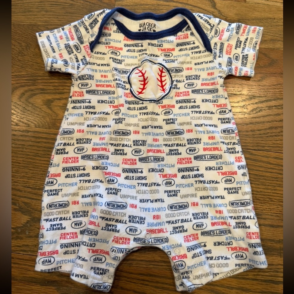 Baseball Romper